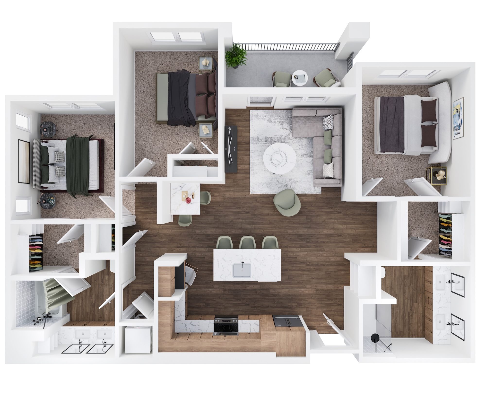 Floor plan layout diagram for C1